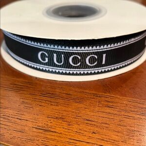 Gucci Black and White Ribbon